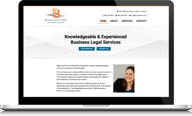 Babu Law Firm Website