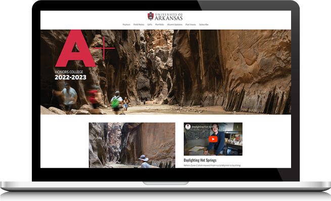 UA Honors College A+ Online Website